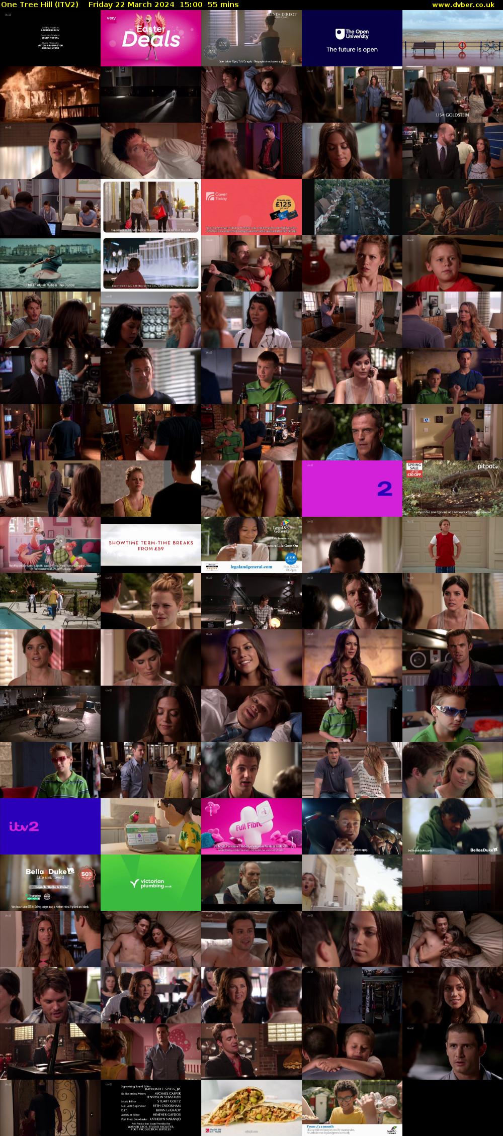 One Tree Hill (ITV2) Friday 22 March 2024 15:00 - 15:55