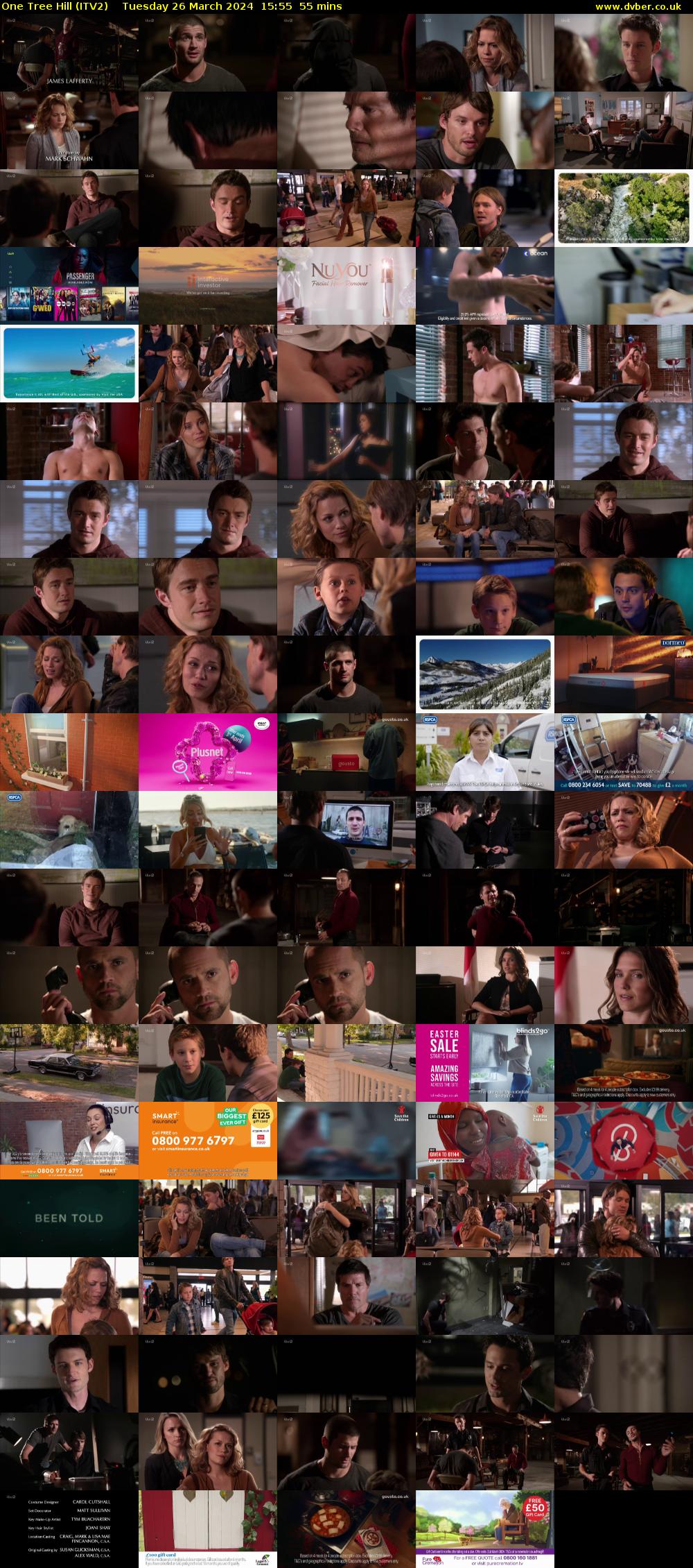 One Tree Hill (ITV2) Tuesday 26 March 2024 15:55 - 16:50
