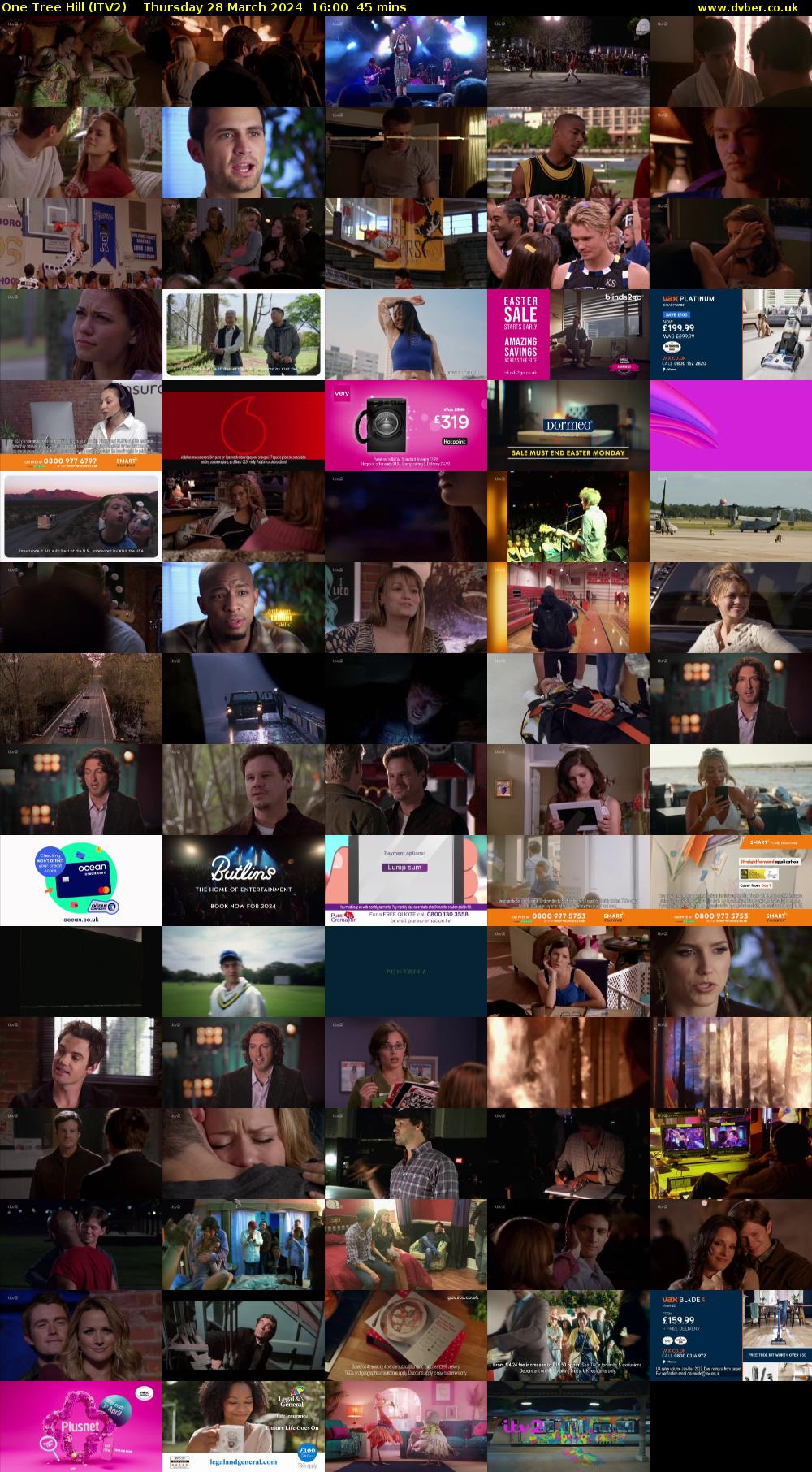 One Tree Hill (ITV2) Thursday 28 March 2024 16:00 - 16:45