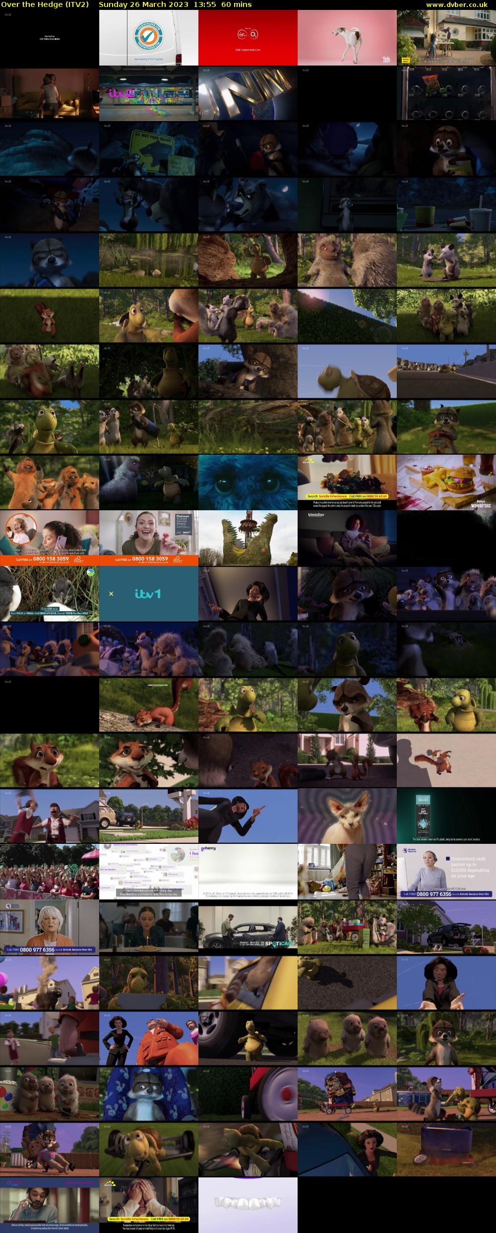 Over the Hedge (ITV2) Sunday 26 March 2023 13:55 - 14:55