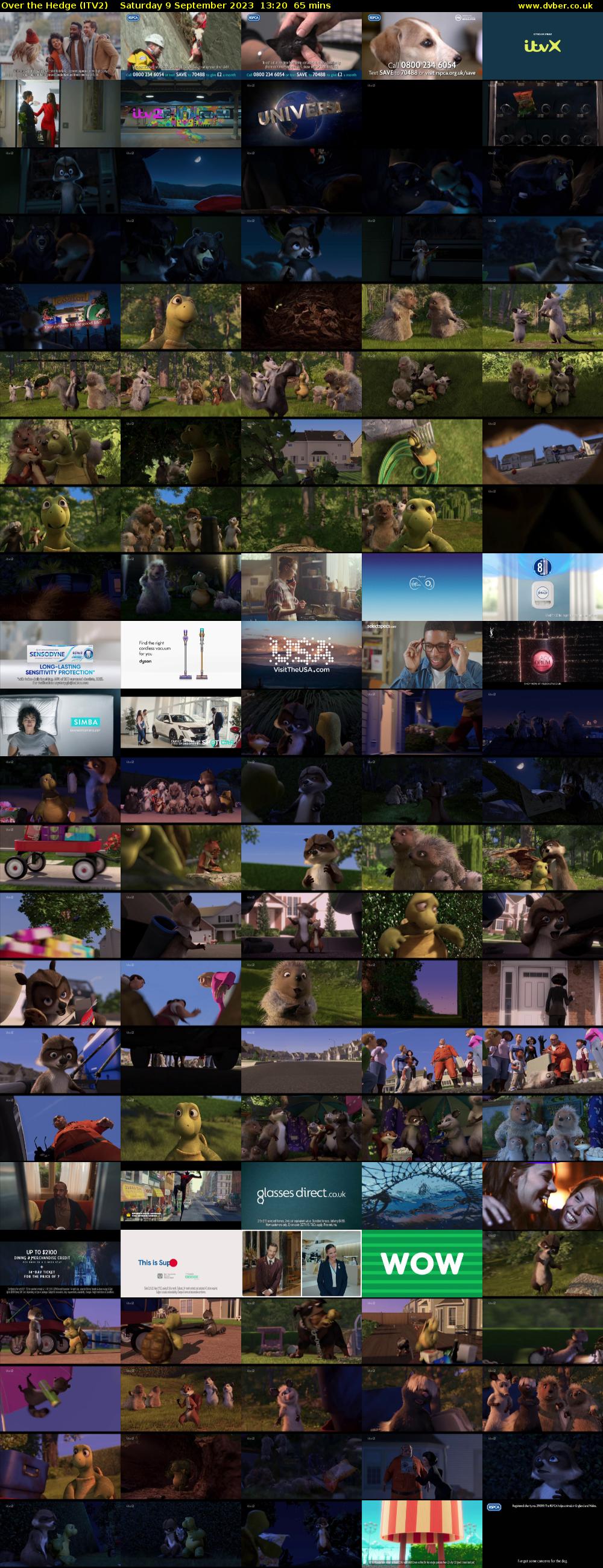 Over the Hedge (ITV2) Saturday 9 September 2023 13:20 - 14:25
