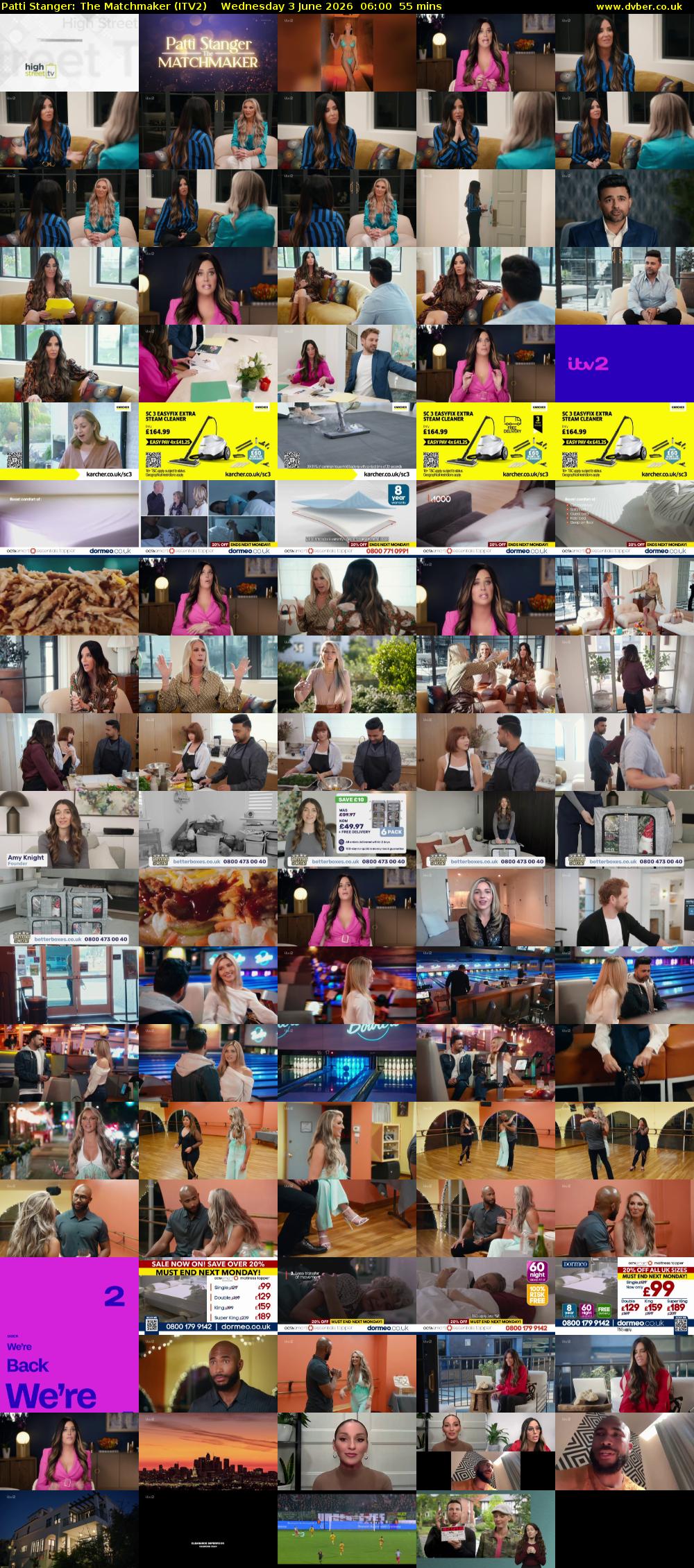 Patti Stanger: The Matchmaker (ITV2) Wednesday 3 June 2026 06:00 - 06:55