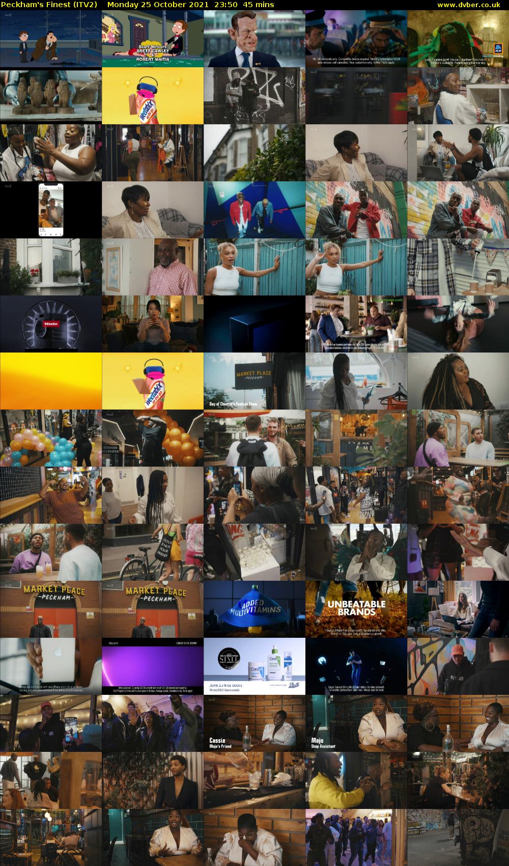 Peckham's Finest (ITV2) Monday 25 October 2021 23:50 - 00:35