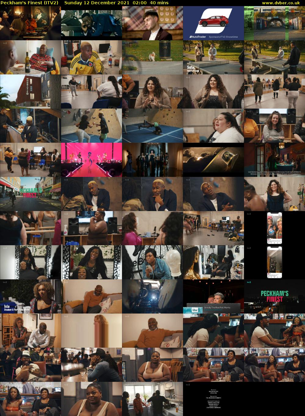 Peckham's Finest (ITV2) Sunday 12 December 2021 02:00 - 02:40
