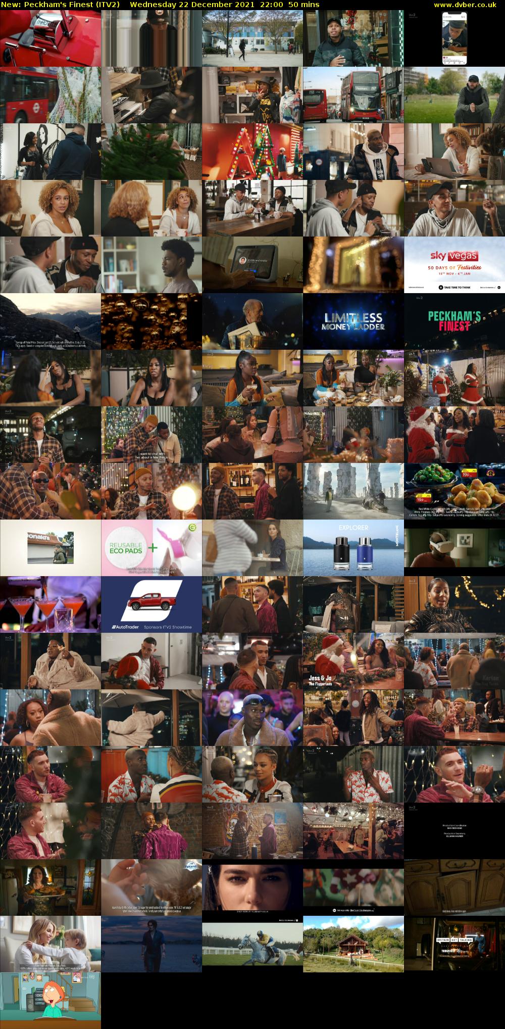 Peckham's Finest (ITV2) Wednesday 22 December 2021 22:00 - 22:50