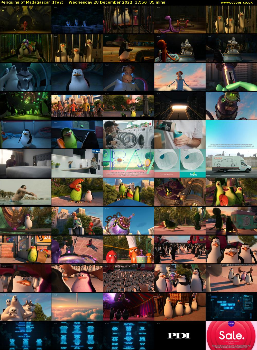 Penguins of Madagascar (ITV2) Wednesday 28 December 2022 17:50 - 18:25