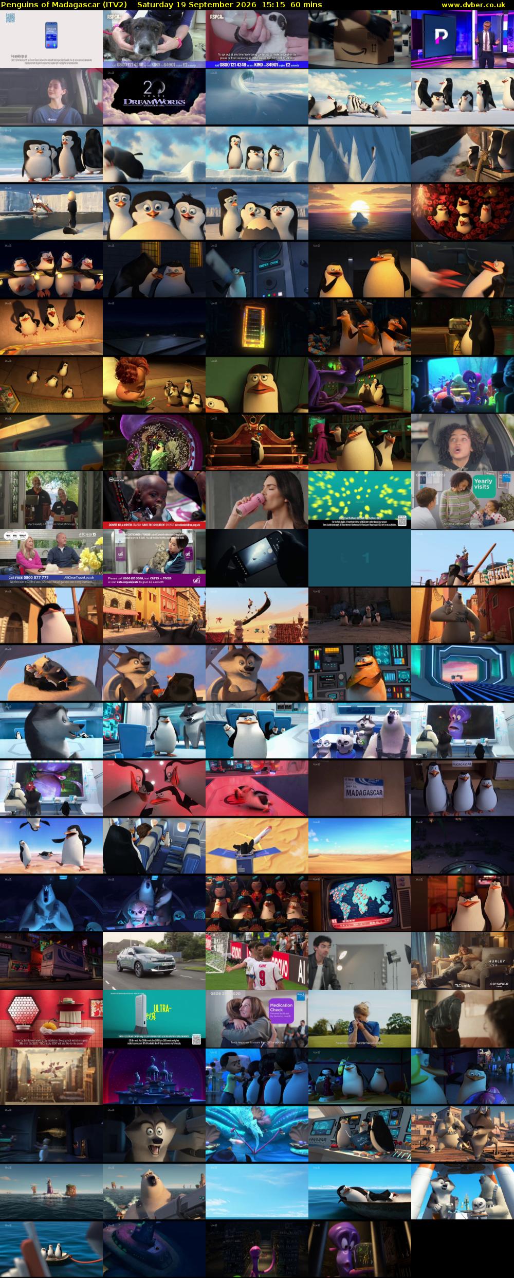 Penguins of Madagascar (ITV2) Saturday 19 September 2026 15:15 - 16:15