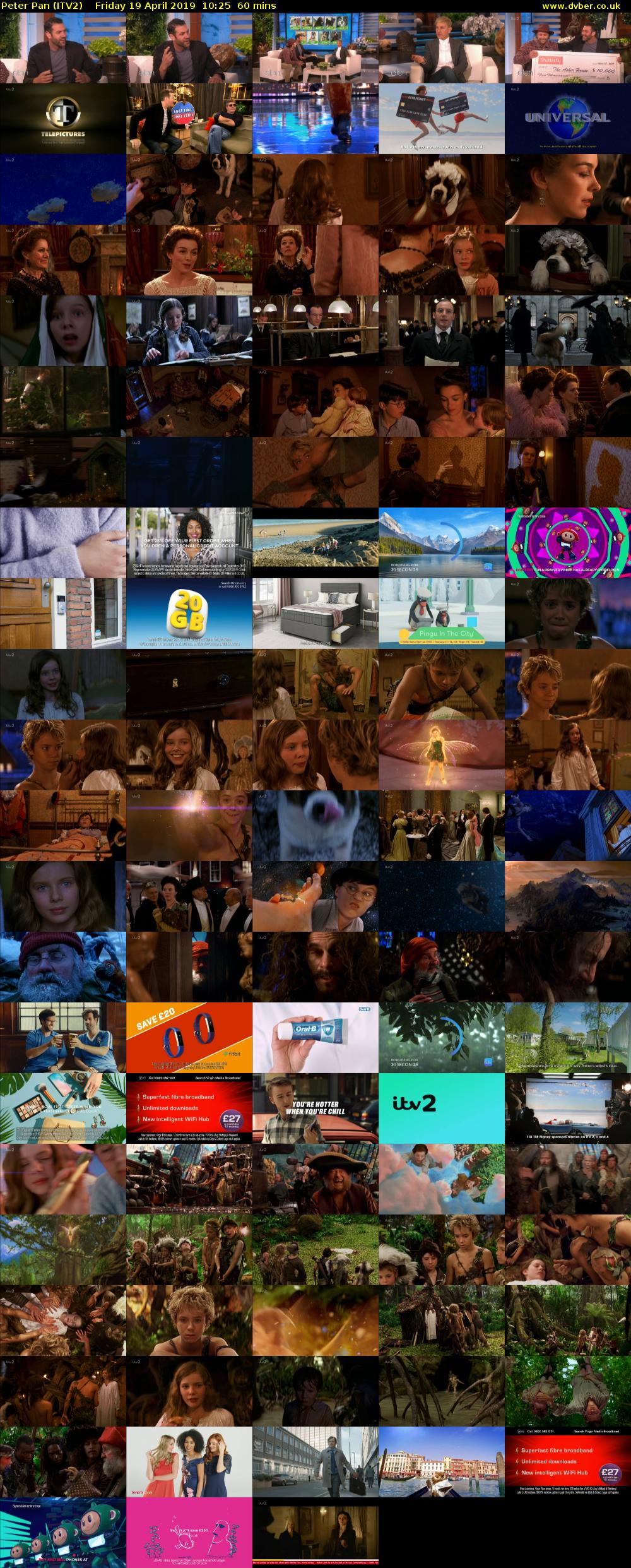 Peter Pan (ITV2) Friday 19 April 2019 10:25 - 11:25