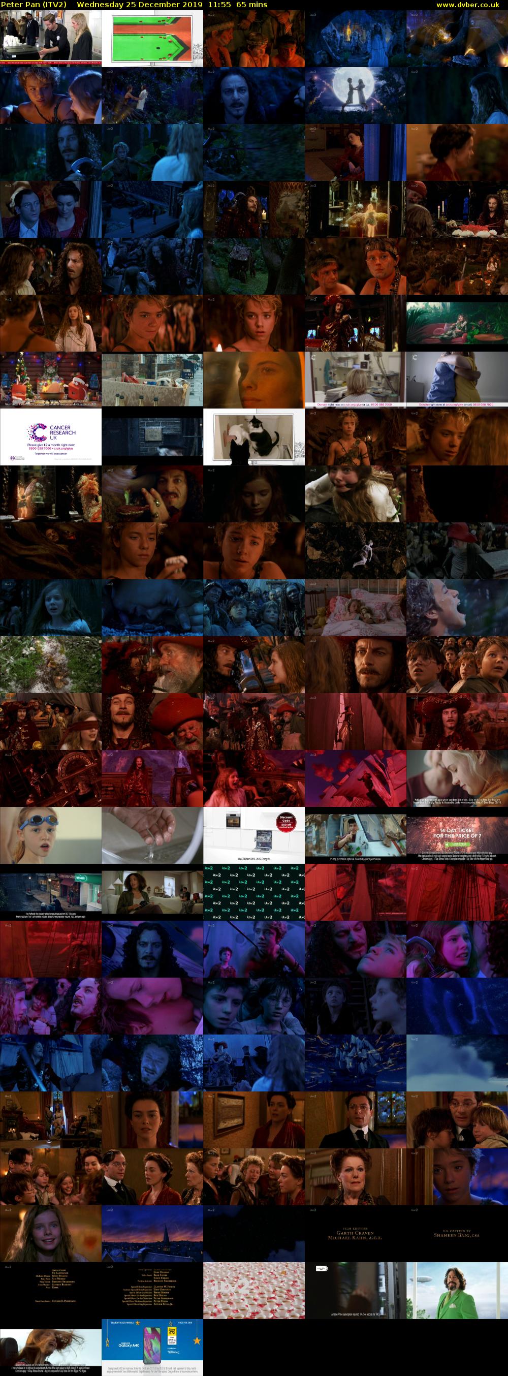 Peter Pan (ITV2) Wednesday 25 December 2019 11:55 - 13:00