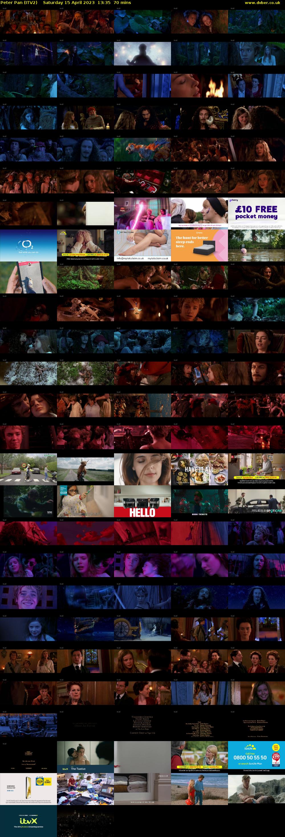 Peter Pan (ITV2) Saturday 15 April 2023 13:35 - 14:45