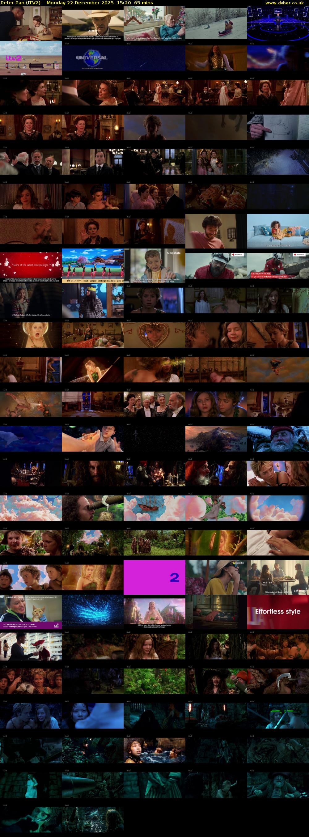 Peter Pan (ITV2) Monday 22 December 2025 15:20 - 16:25