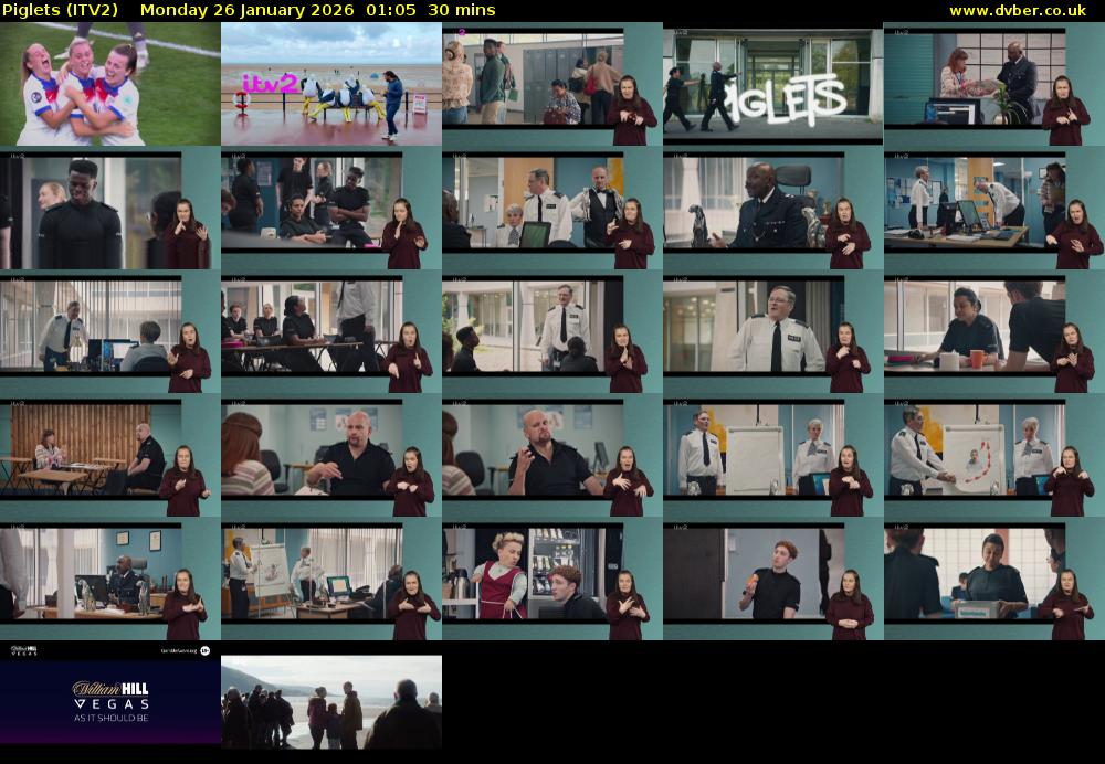 Piglets (ITV2) Monday 26 January 2026 01:05 - 01:35