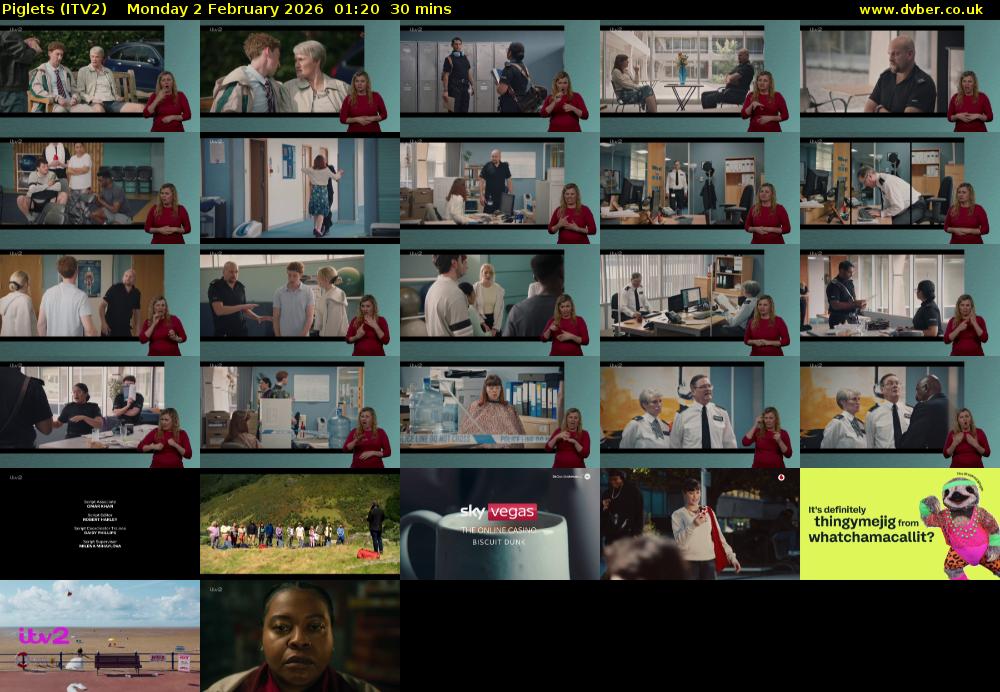 Piglets (ITV2) Monday 2 February 2026 01:20 - 01:50