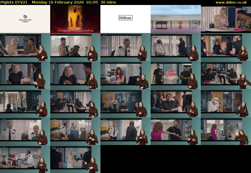 Piglets (ITV2) Monday 16 February 2026 01:05 - 01:35