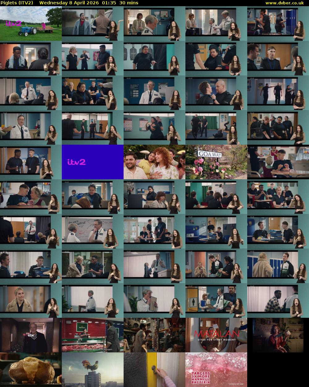Piglets (ITV2) Wednesday 8 April 2026 01:35 - 02:05