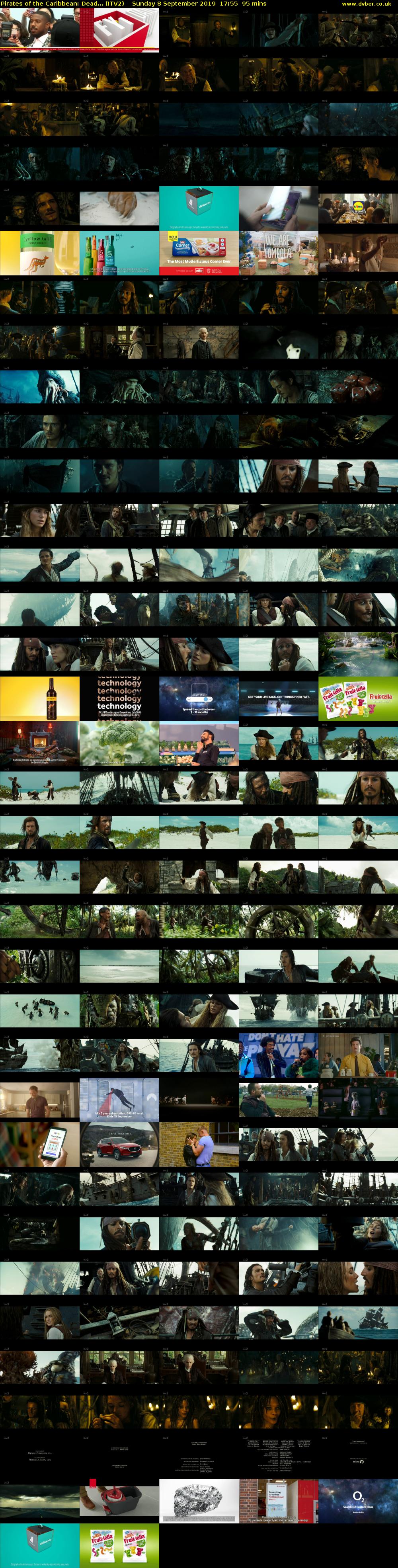 Pirates of the Caribbean: Dead... (ITV2) Sunday 8 September 2019 17:55 - 19:30