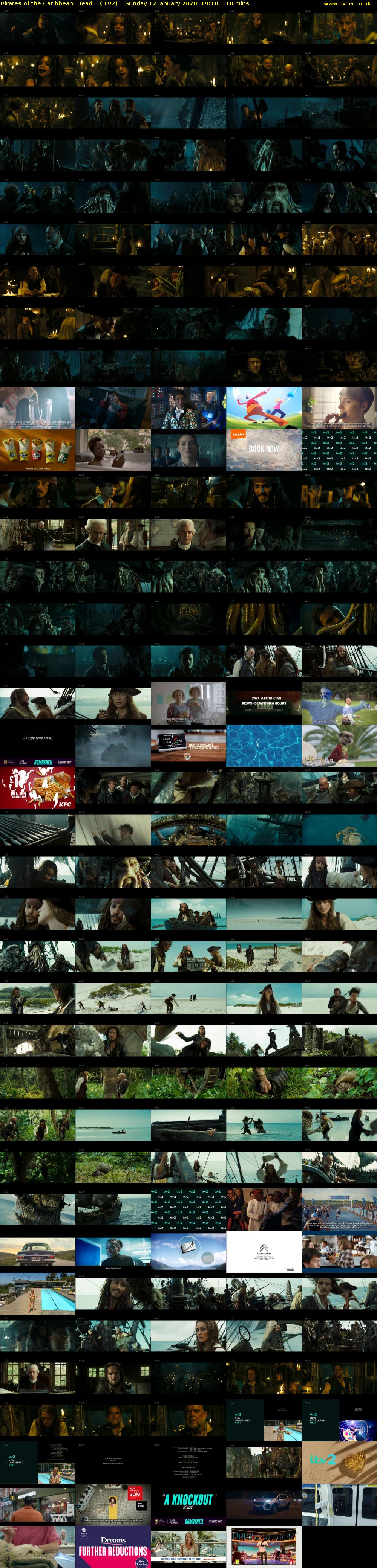 Pirates of the Caribbean: Dead... (ITV2) Sunday 12 January 2020 19:10 - 21:00