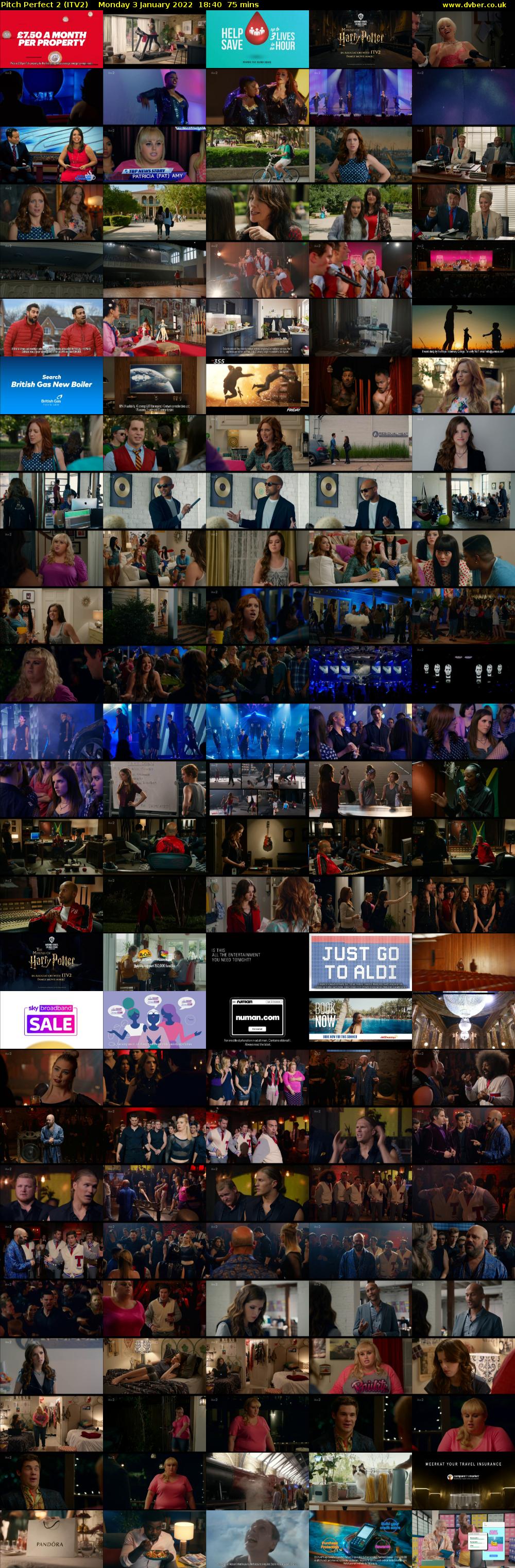 Pitch Perfect 2 (ITV2) Monday 3 January 2022 18:40 - 19:55
