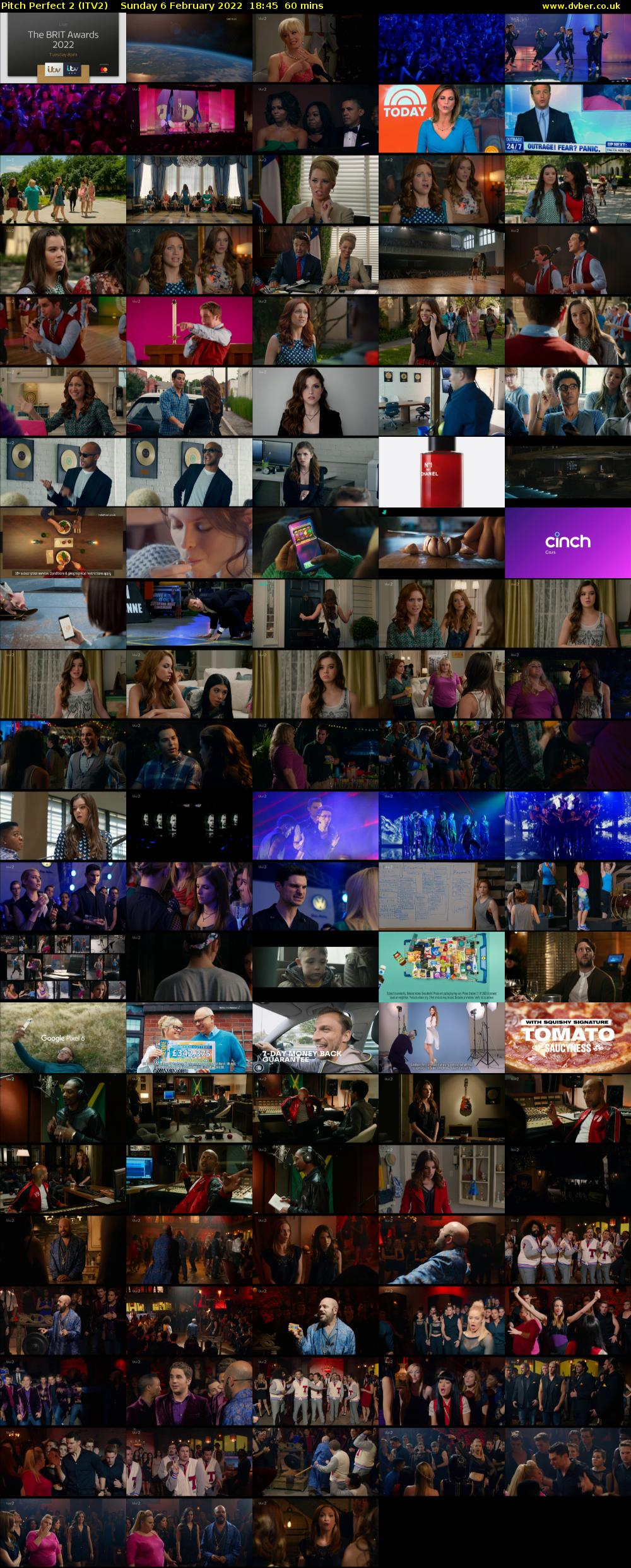 Pitch Perfect 2 (ITV2) Sunday 6 February 2022 18:45 - 19:45
