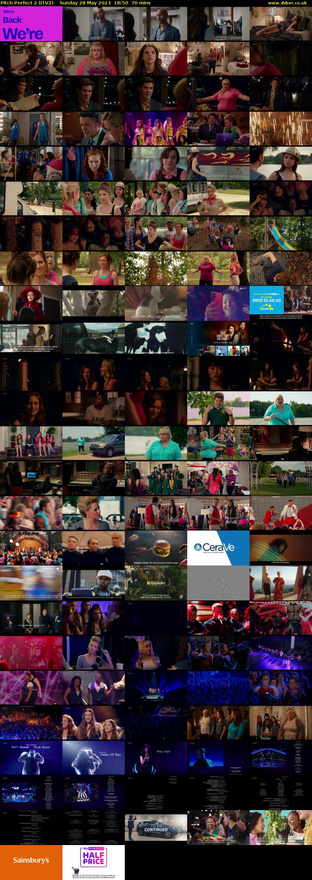 Pitch Perfect 2 (ITV2) Sunday 28 May 2023 18:50 - 20:00