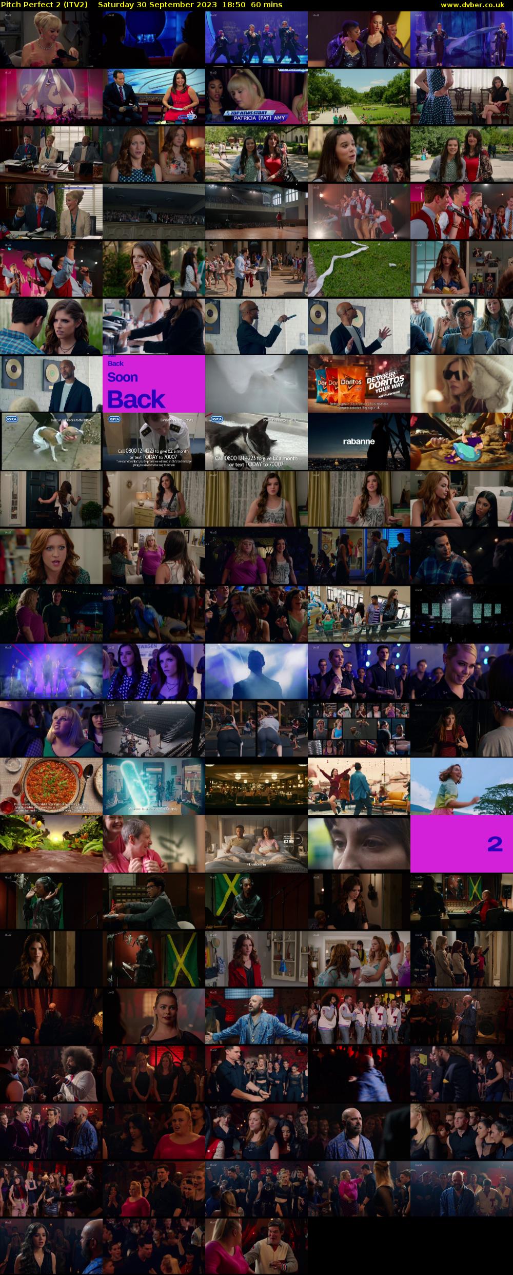 Pitch Perfect 2 (ITV2) Saturday 30 September 2023 18:50 - 19:50