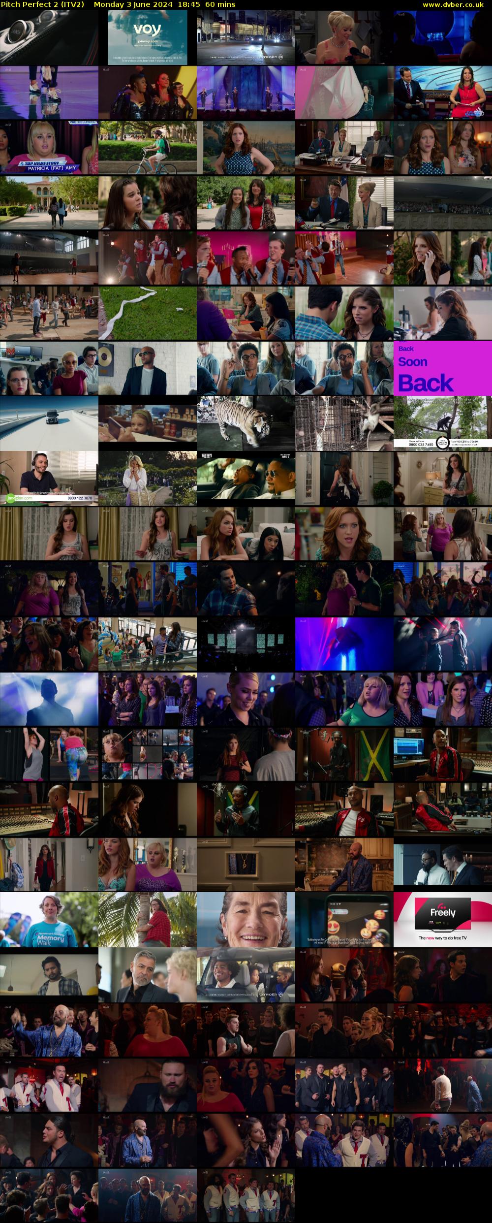 Pitch Perfect 2 (ITV2) Monday 3 June 2024 18:45 - 19:45