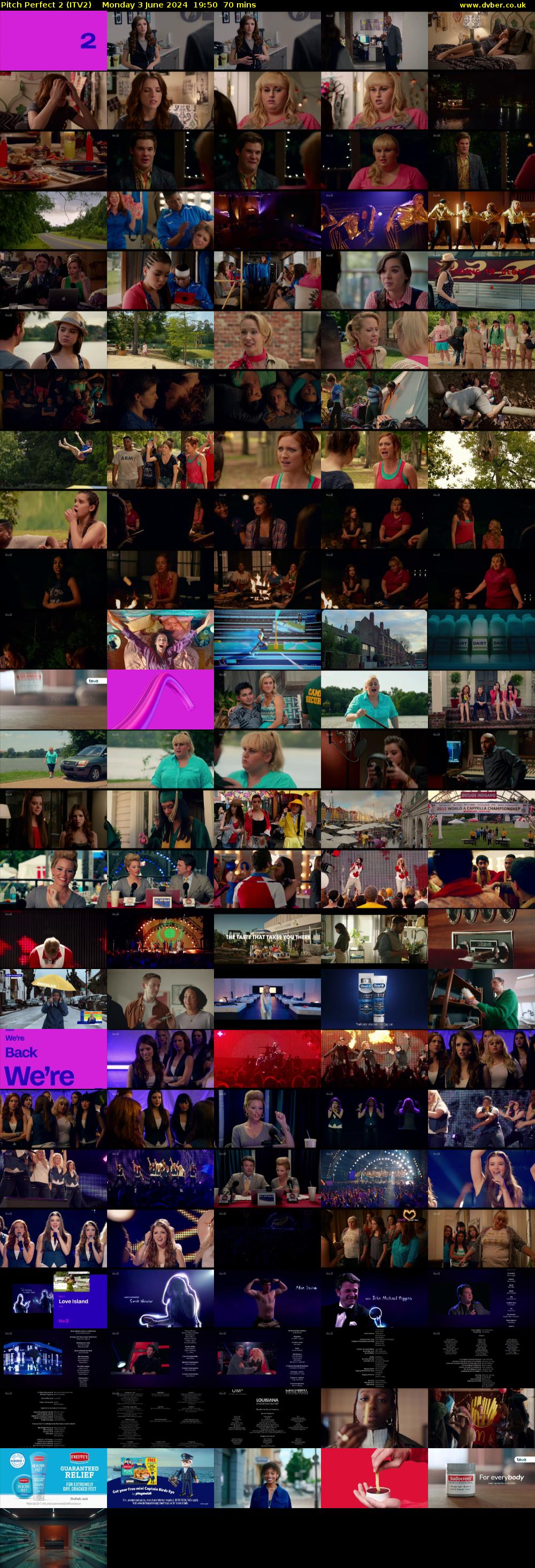 Pitch Perfect 2 (ITV2) Monday 3 June 2024 19:50 - 21:00
