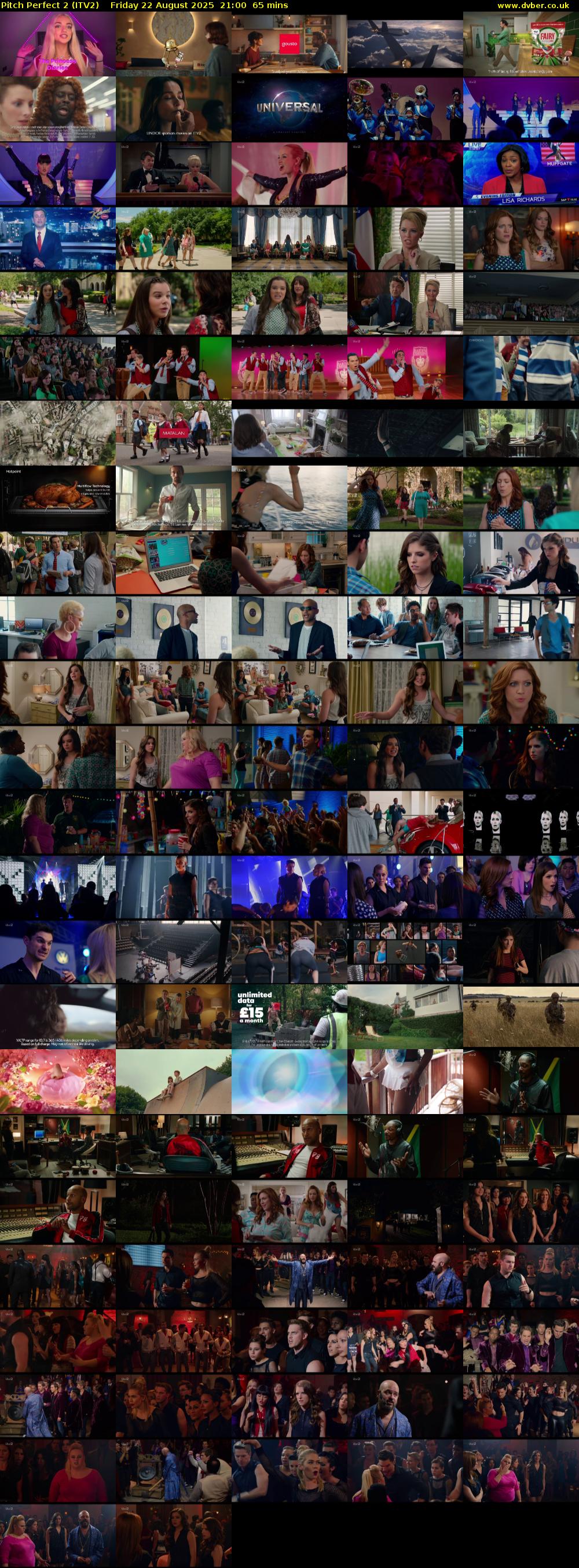 Pitch Perfect 2 (ITV2) Friday 22 August 2025 21:00 - 22:05