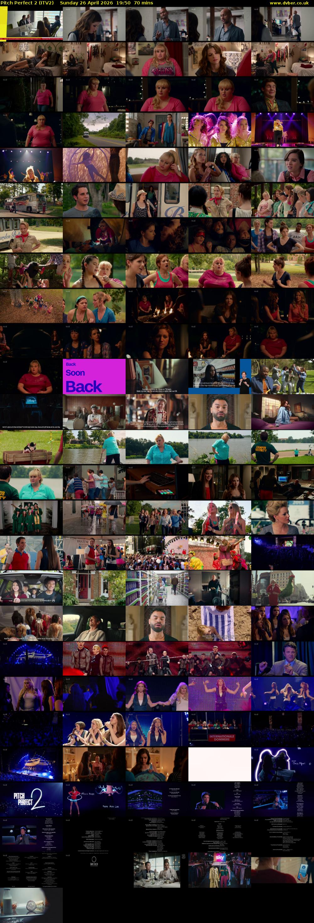 Pitch Perfect 2 (ITV2) Sunday 26 April 2026 19:50 - 21:00