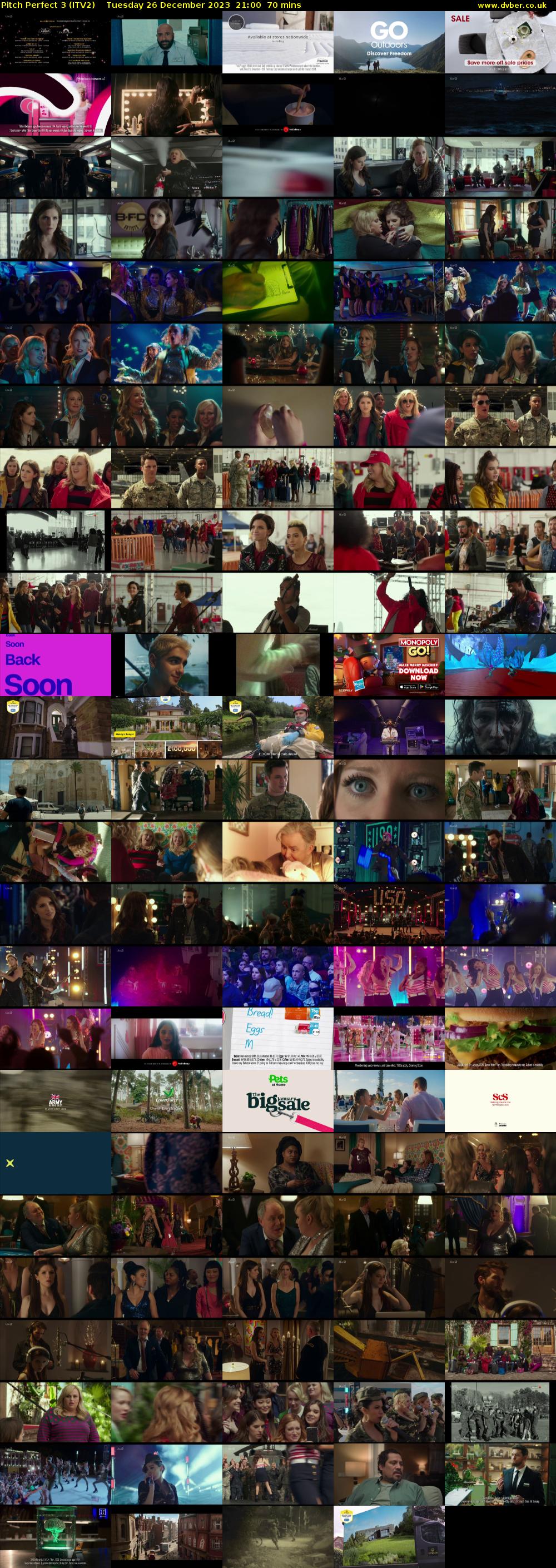 Pitch Perfect 3 (ITV2) Tuesday 26 December 2023 21:00 - 22:10