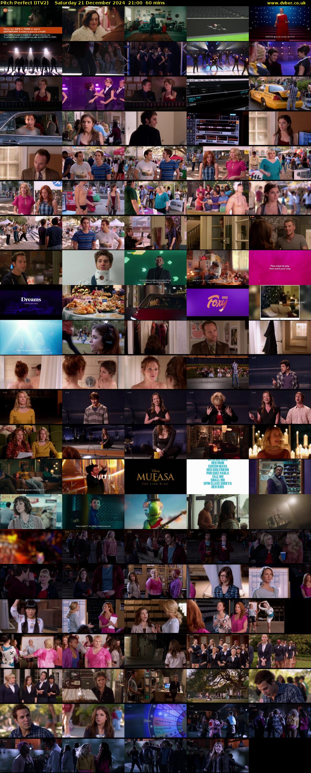 Pitch Perfect (ITV2) Saturday 21 December 2024 21:00 - 22:00