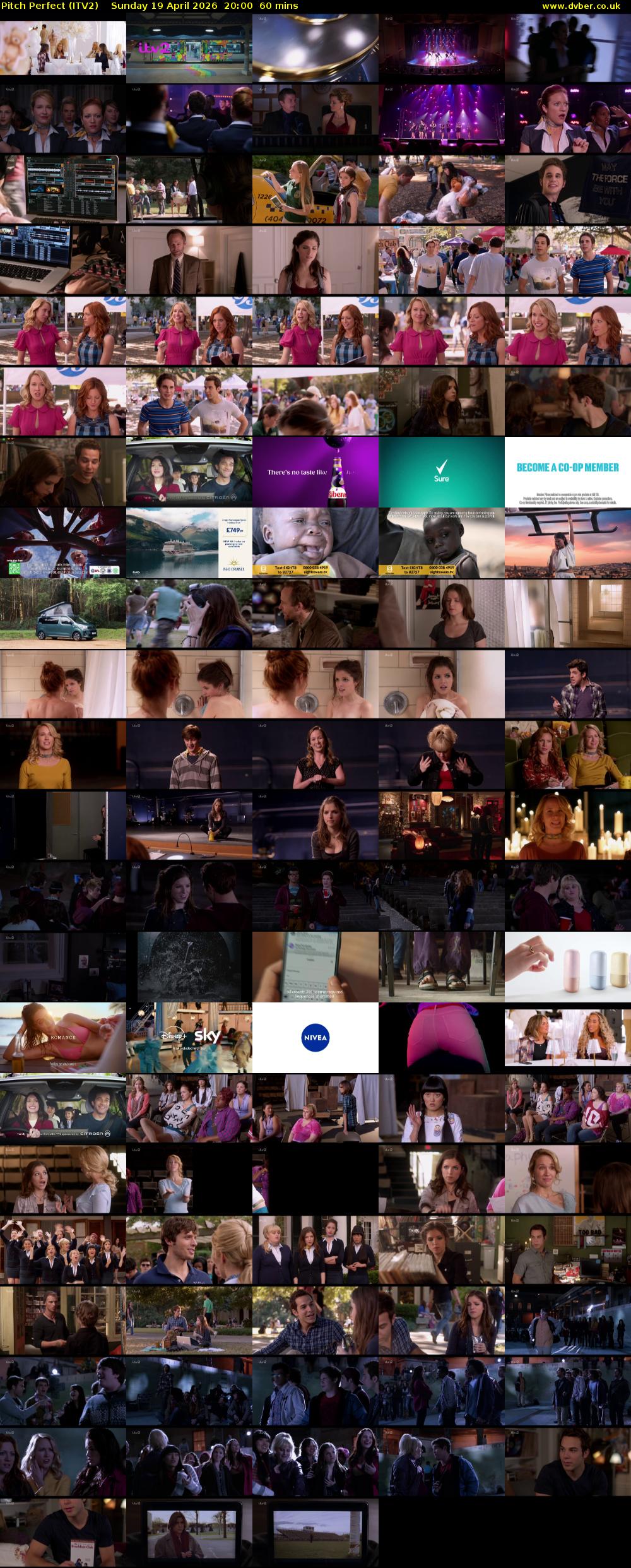 Pitch Perfect (ITV2) Sunday 19 April 2026 20:00 - 21:00