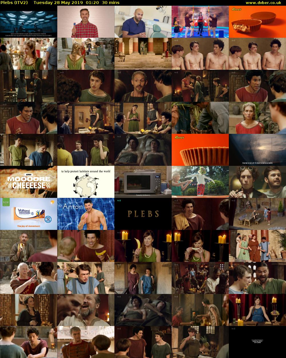 Plebs (ITV2) Tuesday 28 May 2019 01:20 - 01:50