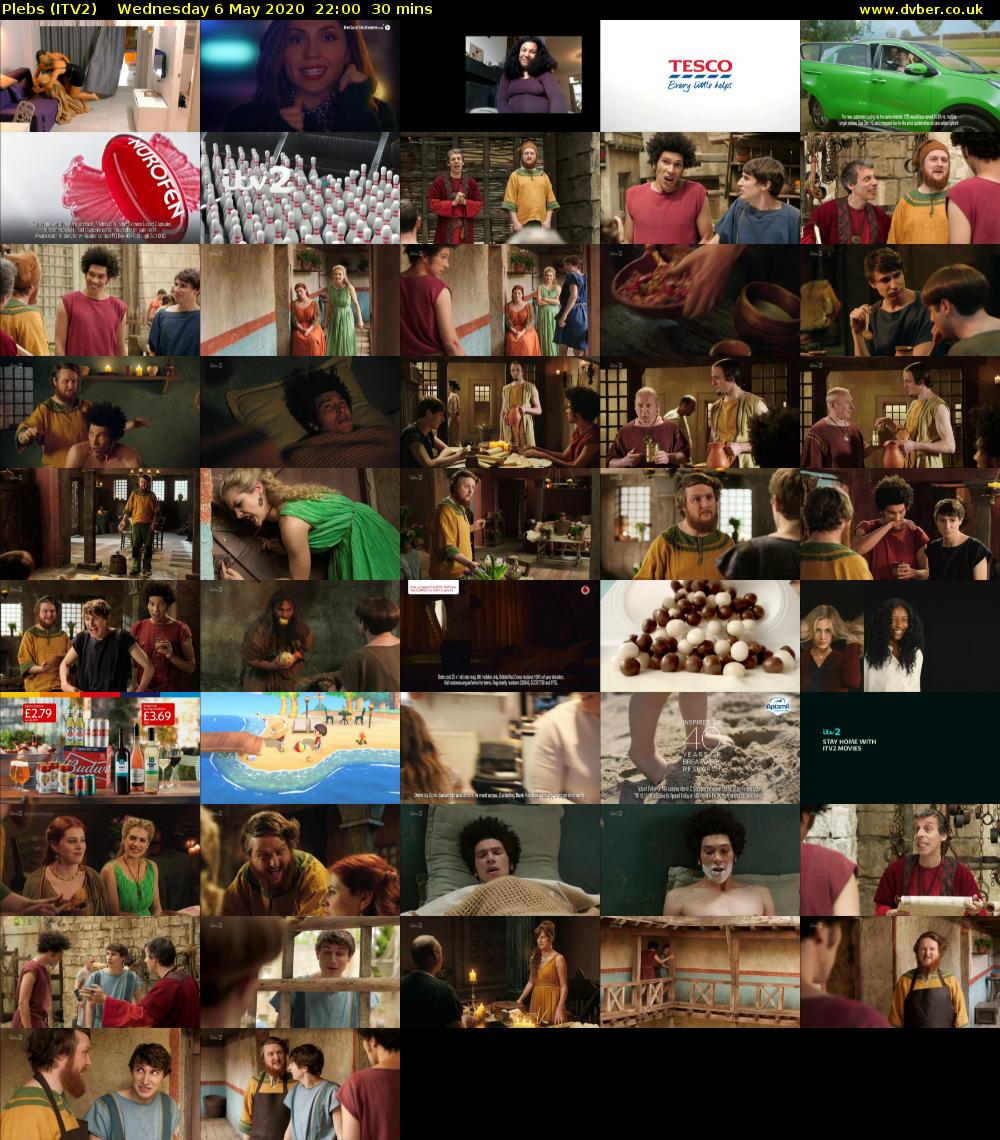 Plebs (ITV2) Wednesday 6 May 2020 22:00 - 22:30