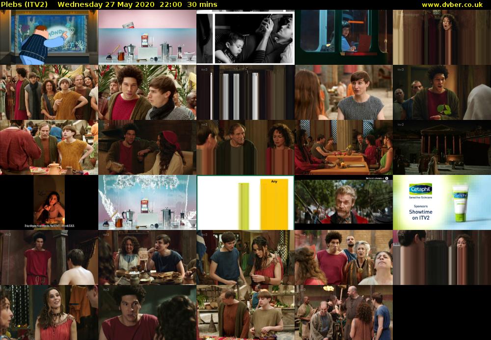 Plebs (ITV2) Wednesday 27 May 2020 22:00 - 22:30