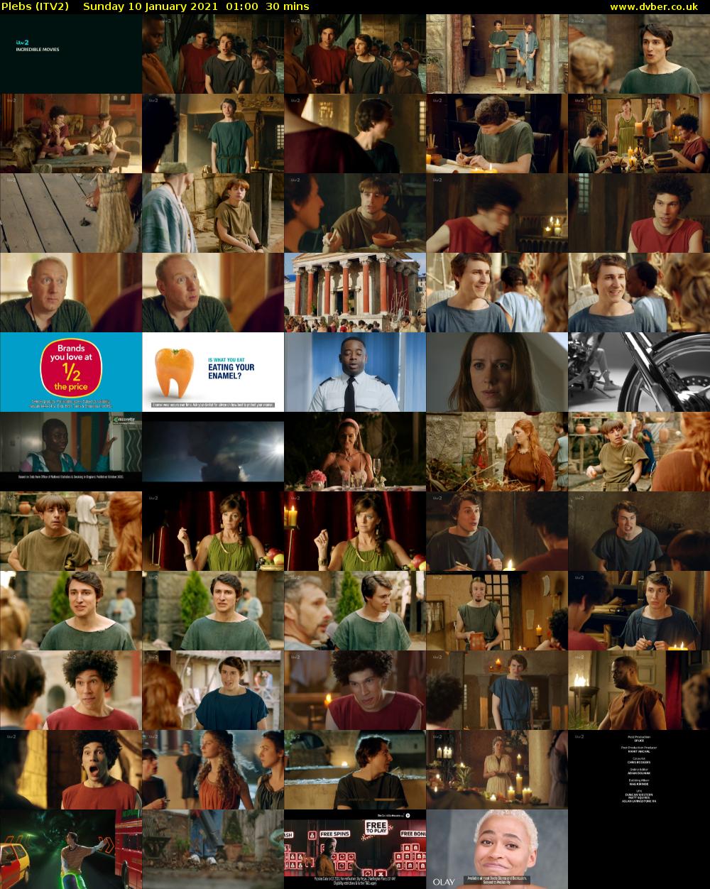 Plebs (ITV2) Sunday 10 January 2021 01:00 - 01:30