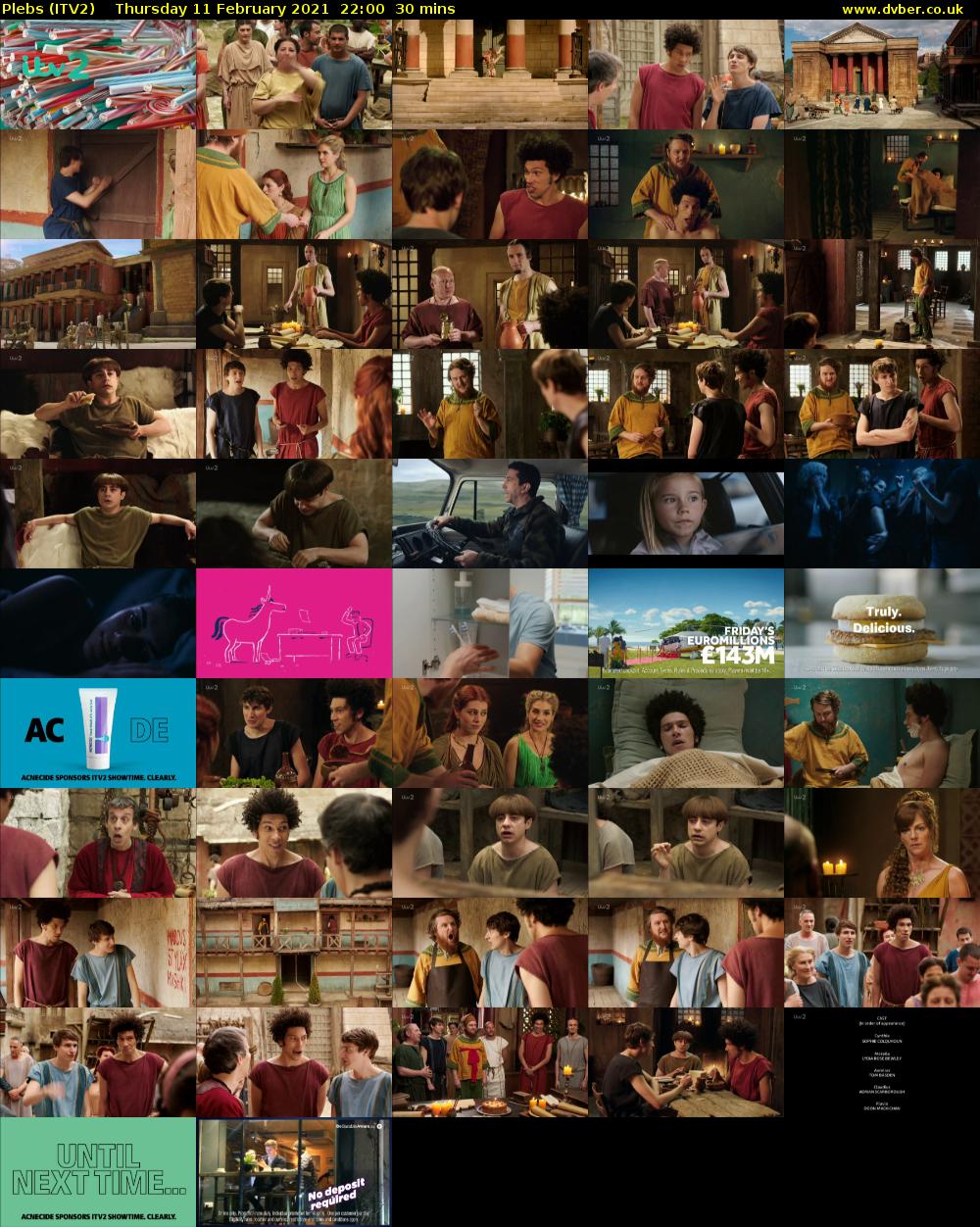 Plebs (ITV2) Thursday 11 February 2021 22:00 - 22:30