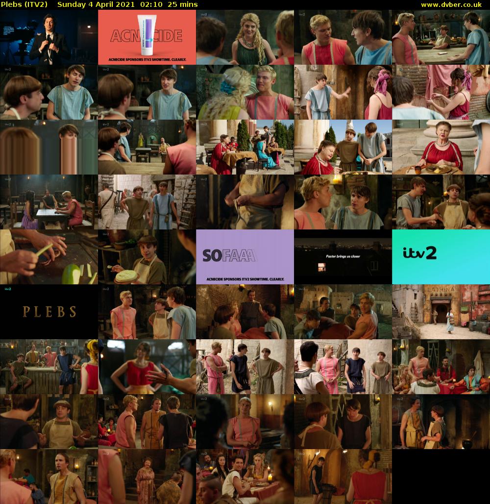 Plebs (ITV2) Sunday 4 April 2021 02:10 - 02:35
