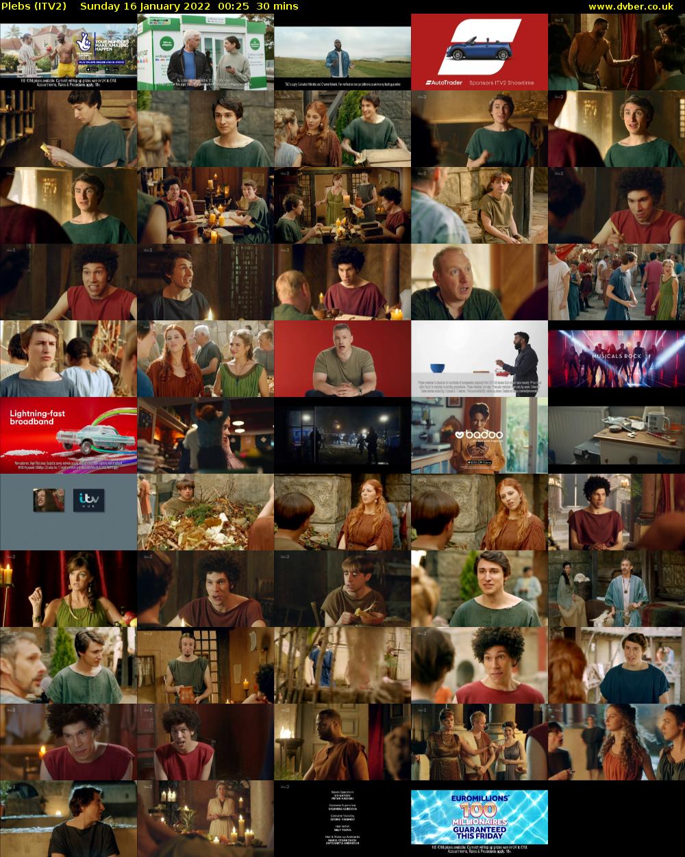 Plebs (ITV2) Sunday 16 January 2022 00:25 - 00:55