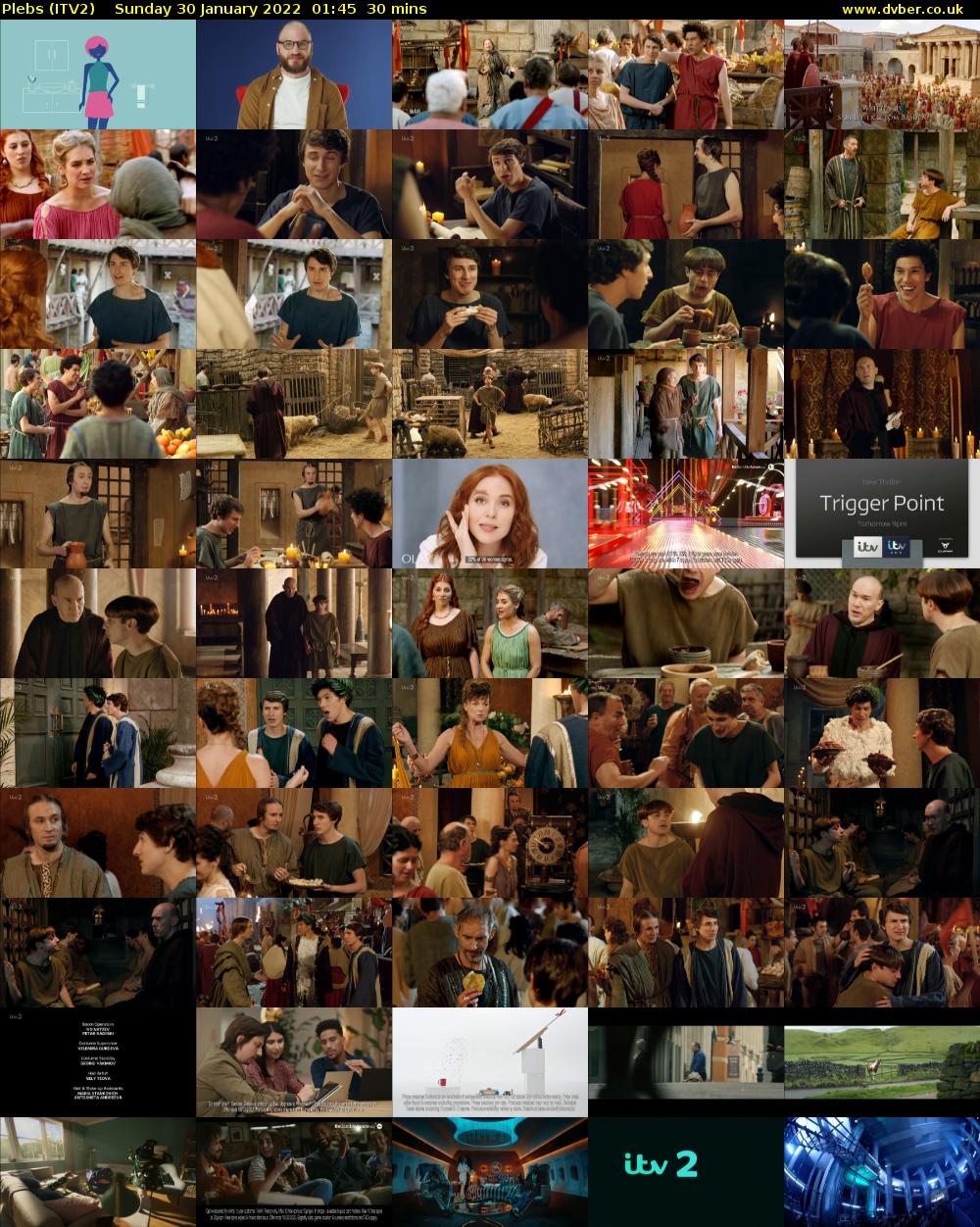 Plebs (ITV2) Sunday 30 January 2022 01:45 - 02:15