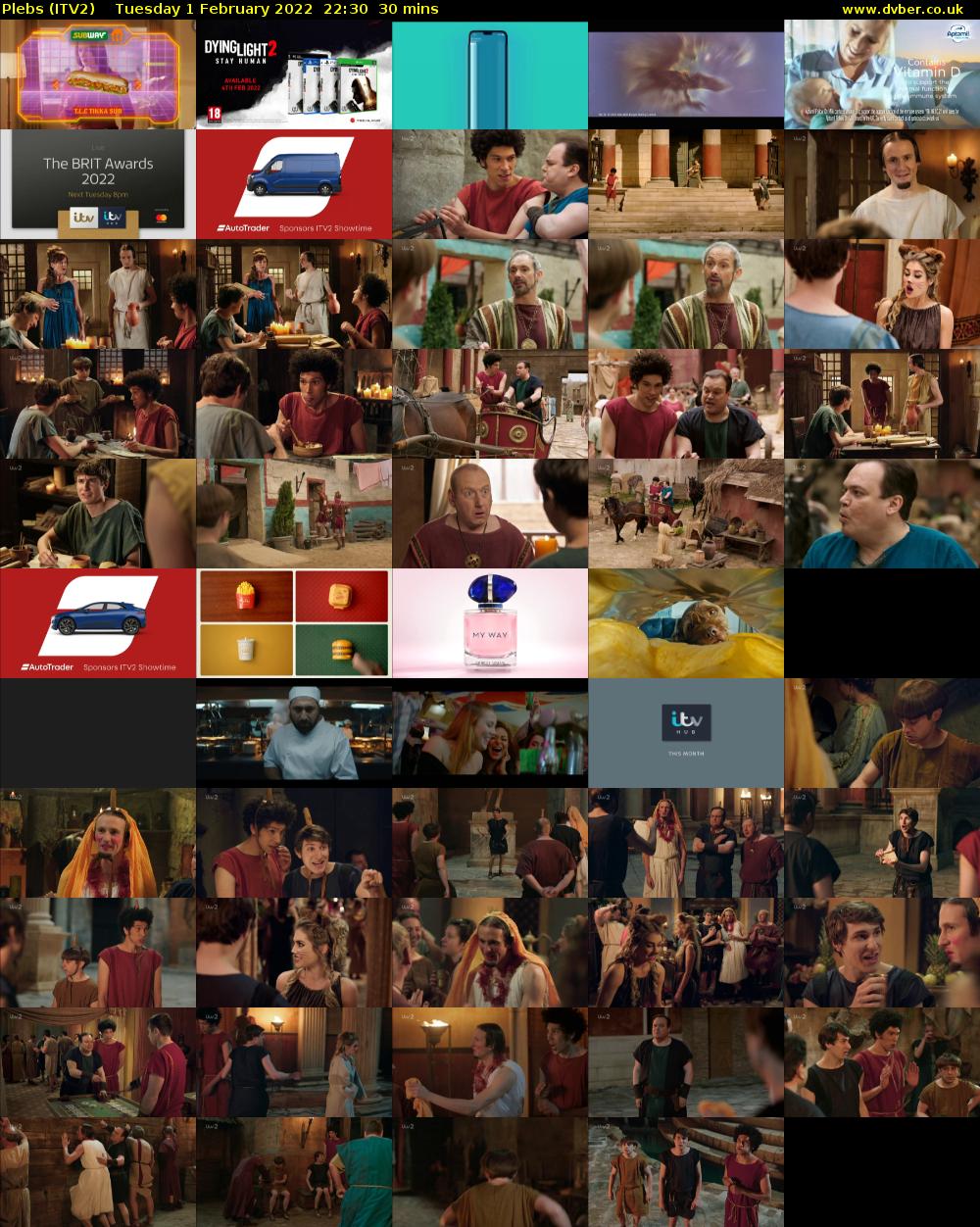 Plebs (ITV2) Tuesday 1 February 2022 22:30 - 23:00