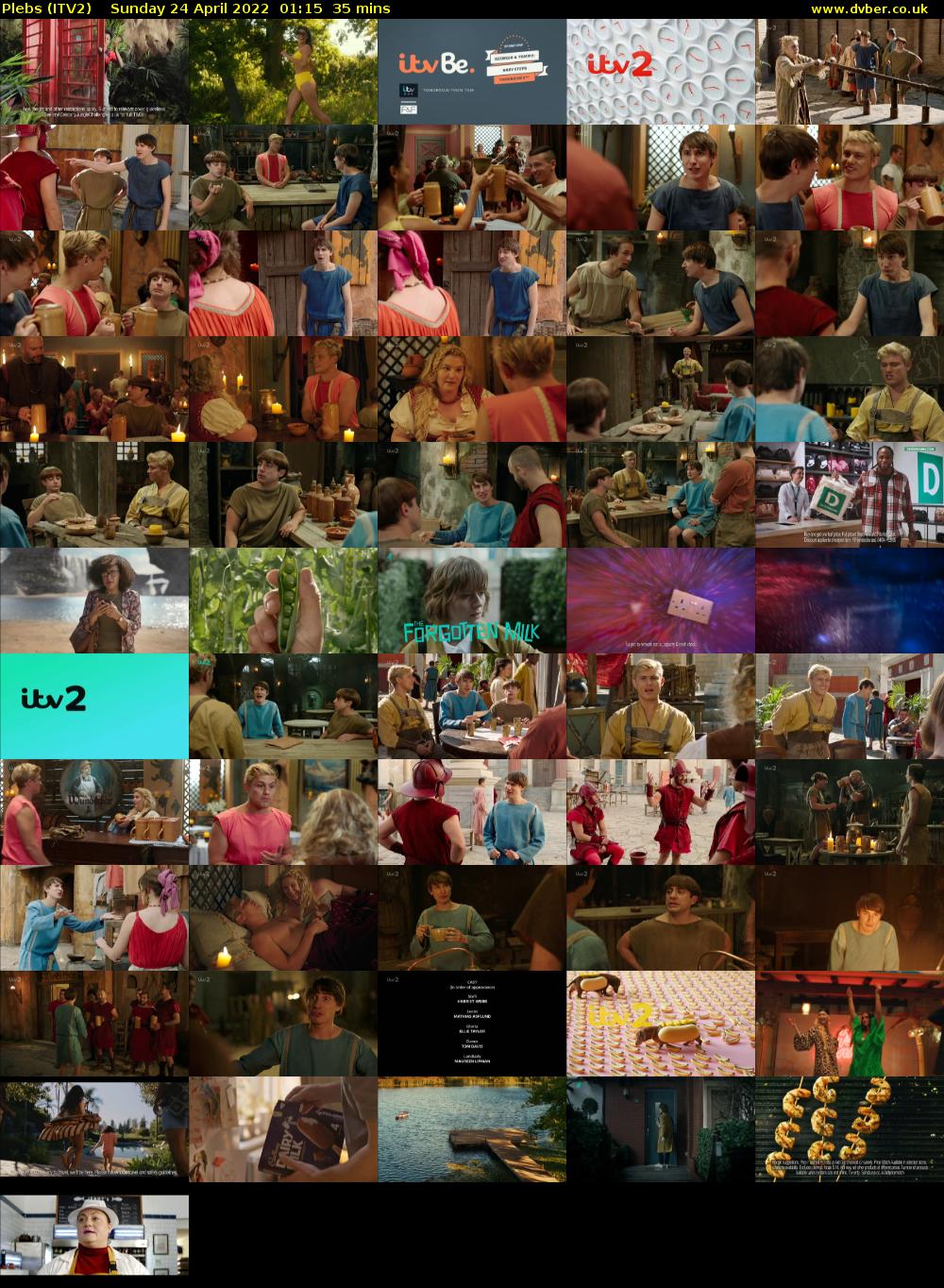 Plebs (ITV2) Sunday 24 April 2022 01:15 - 01:50