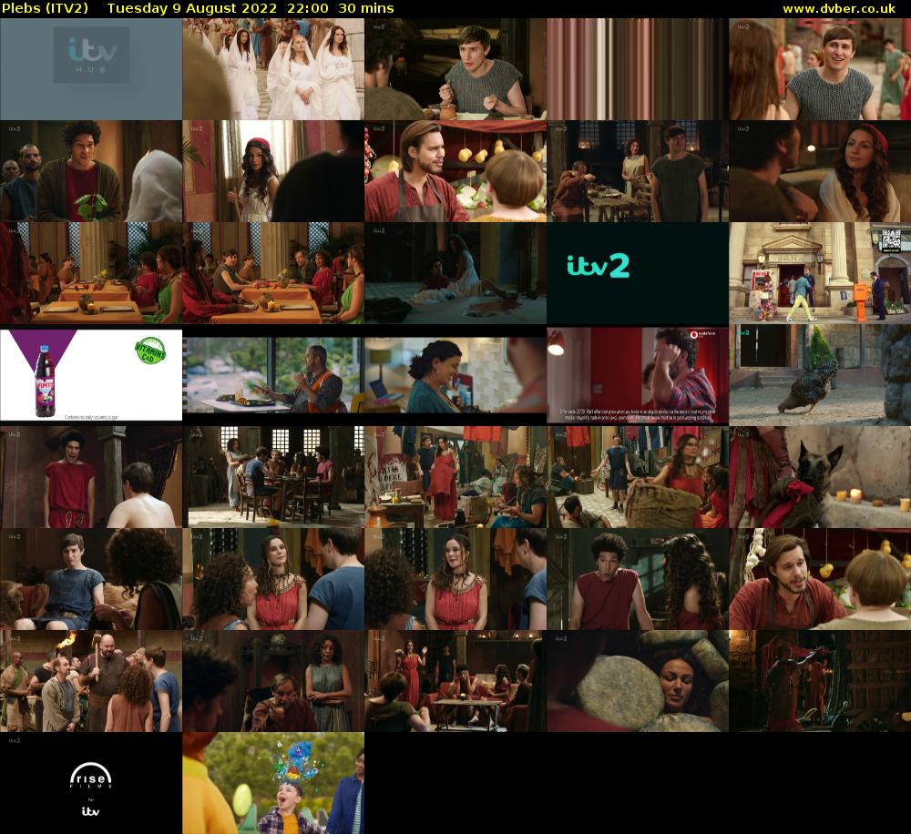 Plebs (ITV2) Tuesday 9 August 2022 22:00 - 22:30