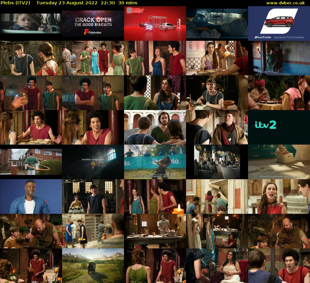 Plebs (ITV2) Tuesday 23 August 2022 22:30 - 23:00