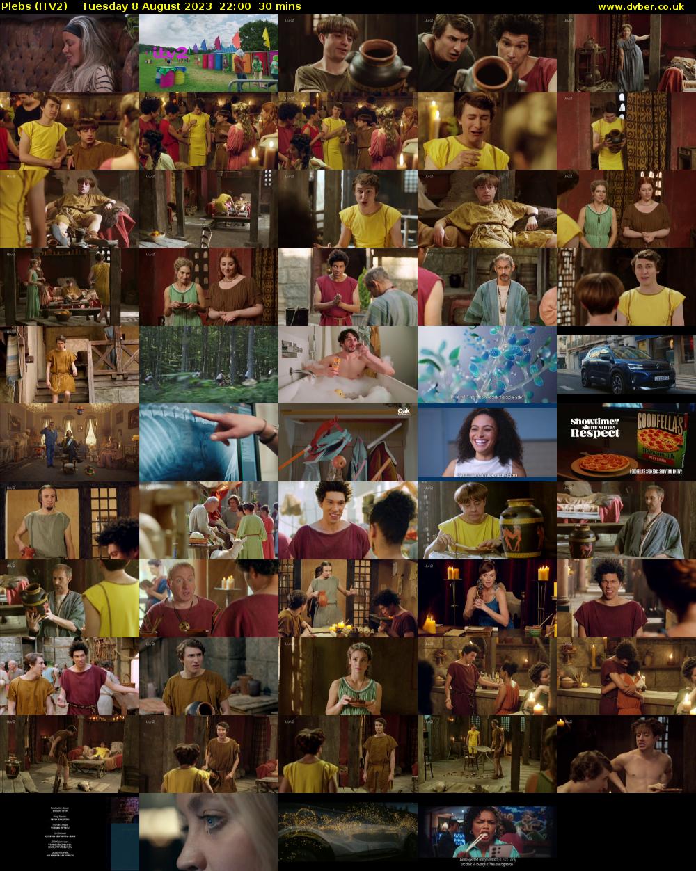 Plebs (ITV2) Tuesday 8 August 2023 22:00 - 22:30