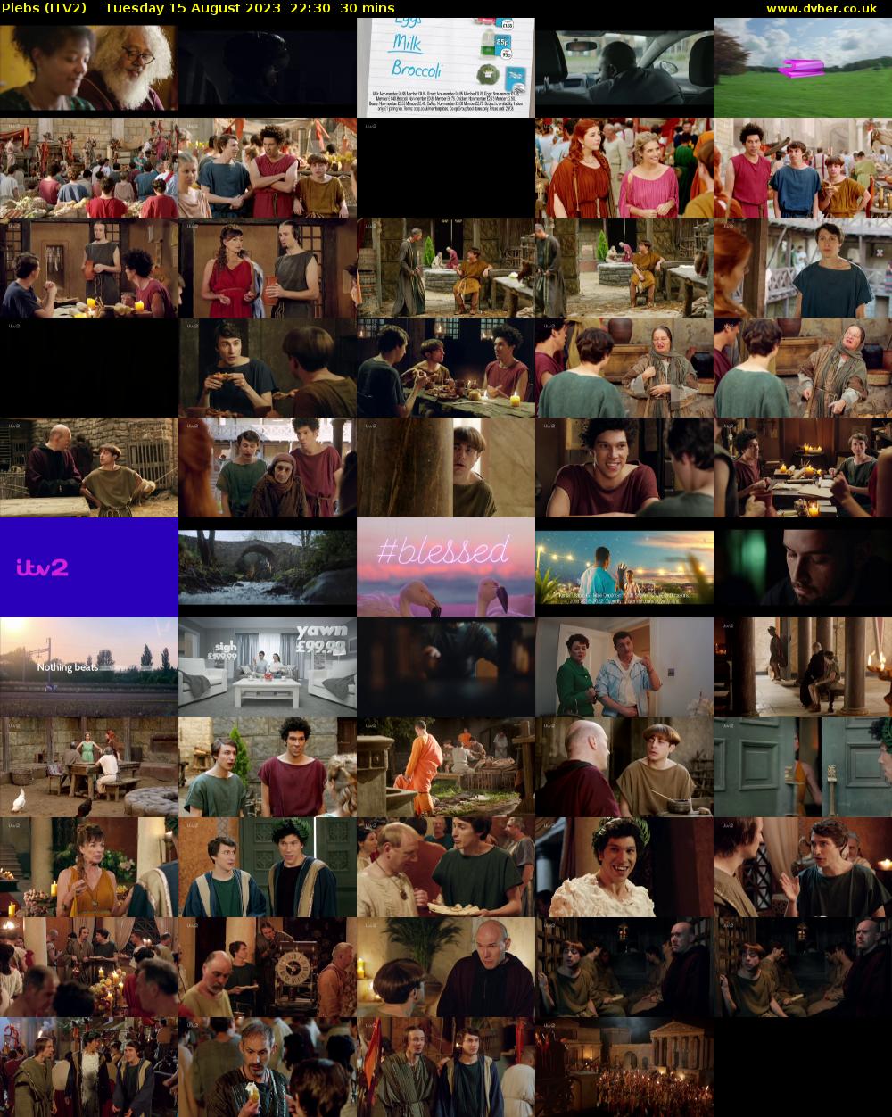 Plebs (ITV2) Tuesday 15 August 2023 22:30 - 23:00
