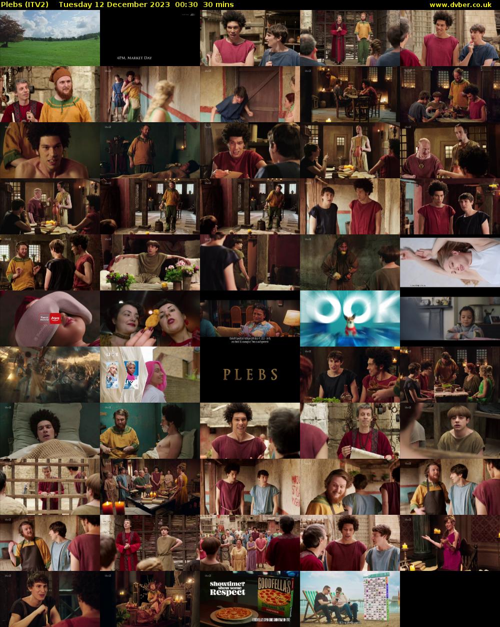 Plebs (ITV2) Tuesday 12 December 2023 00:30 - 01:00