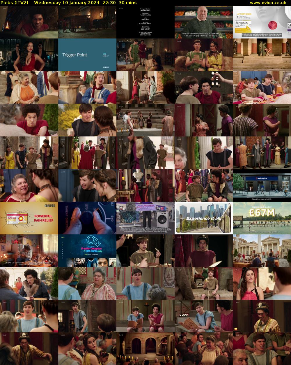 Plebs (ITV2) Wednesday 10 January 2024 22:30 - 23:00