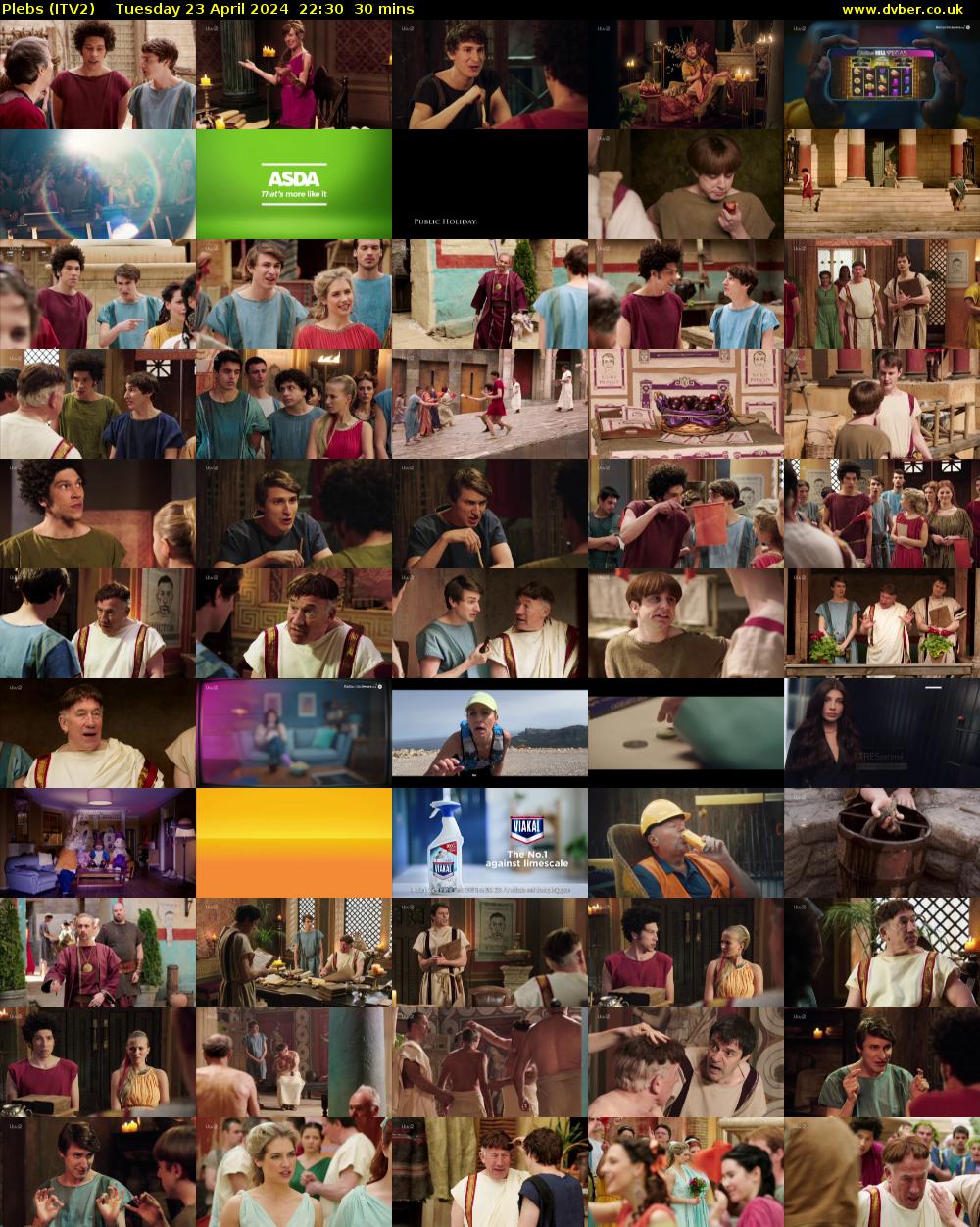 Plebs (ITV2) Tuesday 23 April 2024 22:30 - 23:00