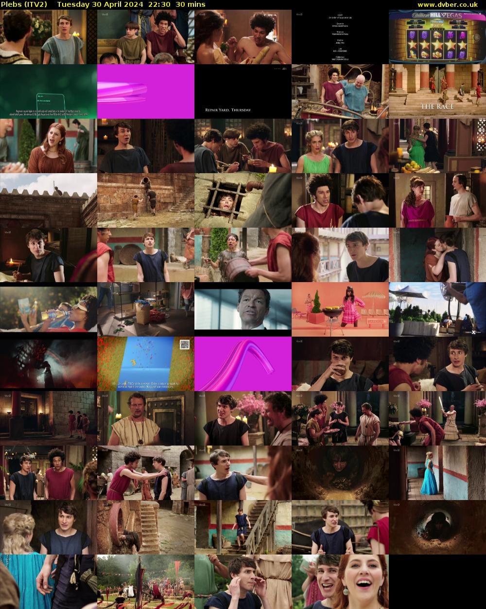 Plebs (ITV2) Tuesday 30 April 2024 22:30 - 23:00